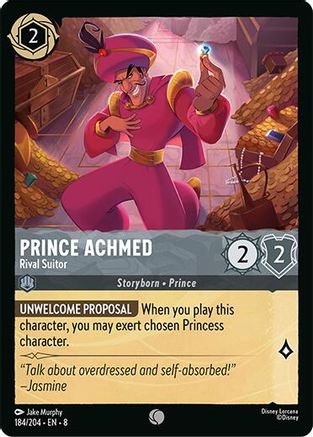Image of Prince Achmed - Rival Suitor (184/204) - Reign of Jafar Cold Foil