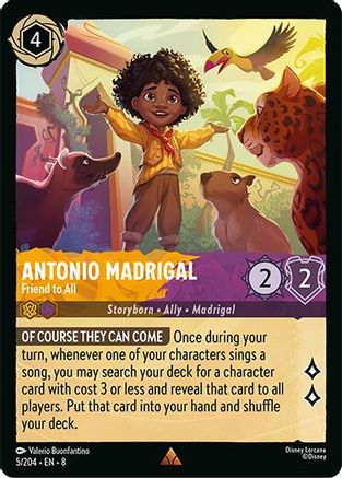 Image of Antonio Madrigal - Friend to All (5/204) - Reign of Jafar Cold Foil
