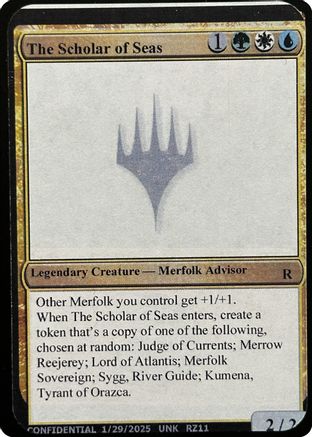 Image of The Scholar of Seas (-) - Un-Known Event Playtest Cards
