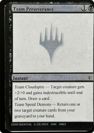 Image of Team Perseverance (-) - Un-Known Event Playtest Cards