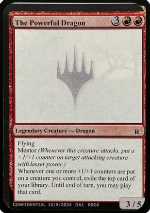 Image of The Powerful Dragon (-) - Un-Known Event Playtest Cards
