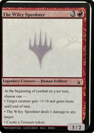 Image of The Wiley Speedster (-) - Un-Known Event Playtest Cards