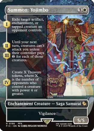 Image of Summon: Yojimbo (Borderless) (FIC-196) - Commander: FINAL FANTASY Foil