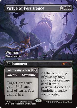 Image of Virtue of Persistence (Winner) (GAME-035) - Game Day & Store Championship Promos