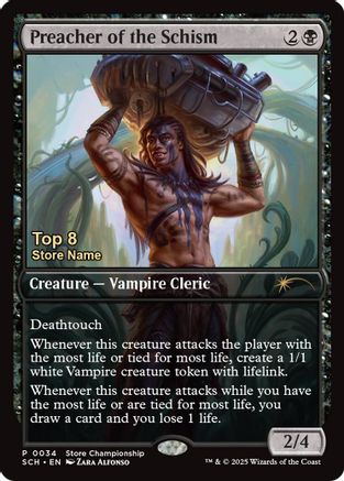 Image of Preacher of the Schism (Top 8) (GAME-034) - Game Day & Store Championship Promos