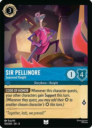 Image of Sir Pellinore - Seasoned Knight (154/204) - Reign of Jafar