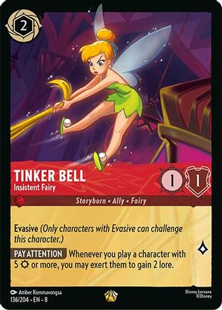 Image of Tinkerbell - Insistent Fairy (136/204) - Reign of Jafar Cold Foil