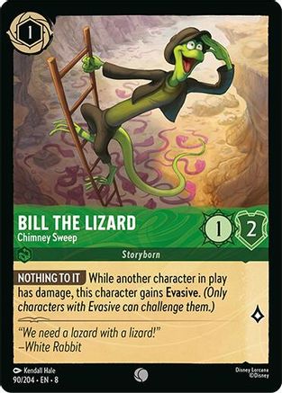 Image of Bill the Lizard - Chimney Sweep (90/204) - Reign of Jafar Cold Foil