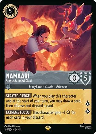 Image of Namaari - Single-Minded Rival (198/204) - Reign of Jafar Cold Foil