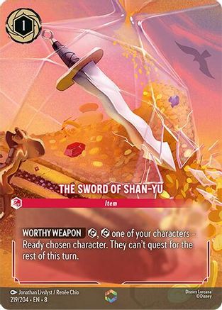 Image of The Sword of Shan Yu (Enchanted) (219/204) - Reign of Jafar Holofoil