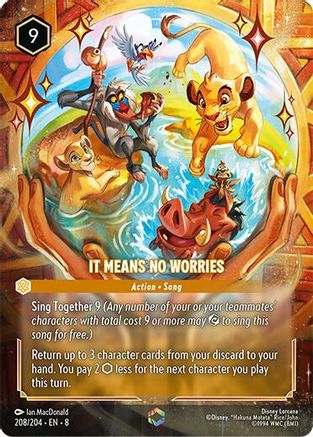 Image of It Means No Worries (Enchanted) (208/204) - Reign of Jafar Holofoil