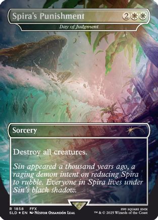 Image of Spira's Punishment - Day of Judgment (Rainbow Foil) (SLD-1858) - Secret Lair Drop Series Foil