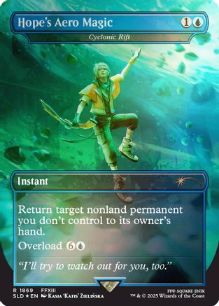 Image of Hope's Aero Magic - Cyclonic Rift (Rainbow Foil) (SLD-1869) - Secret Lair Drop Series Foil
