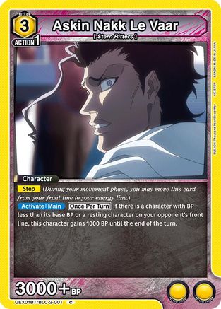Image of Askin Nakk Le Vaar (UEX01BT/BLC-2-001) - UEX01BT BLEACH ThousandYear Blood War Vol2
