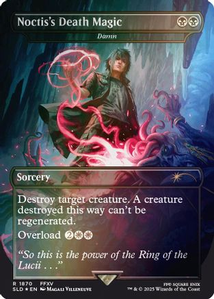 Image of Noctis's Death Magic - Damn (Rainbow Foil) (SLD-1870) - Secret Lair Drop Series Foil