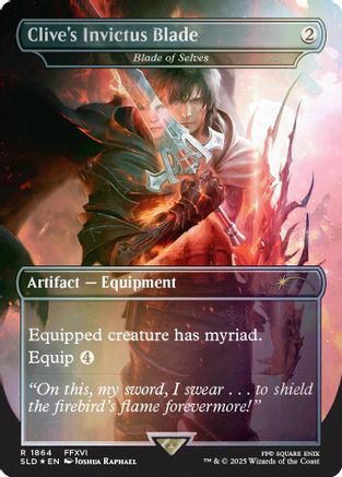 Image of Clive's Invictus Blade - Blade of Selves (Rainbow Foil) (SLD-1864) - Secret Lair Drop Series Foil