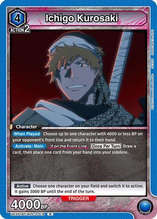 Image of Ichigo Kurosaki (018) (UEX01BT/BLC-2-018) - UEX01BT BLEACH ThousandYear Blood War Vol2 Foil