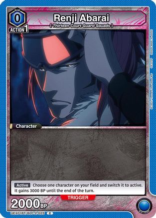 Image of Renji Abarai (025) (UEX01BT/BLC-2-025) - UEX01BT BLEACH ThousandYear Blood War Vol2