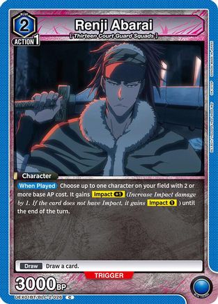 Image of Renji Abarai (026) (UEX01BT/BLC-2-026) - UEX01BT BLEACH ThousandYear Blood War Vol2