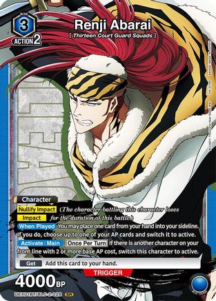 Image of Renji Abarai (028) (UEX01BT/BLC-2-028) - UEX01BT BLEACH ThousandYear Blood War Vol2 Foil