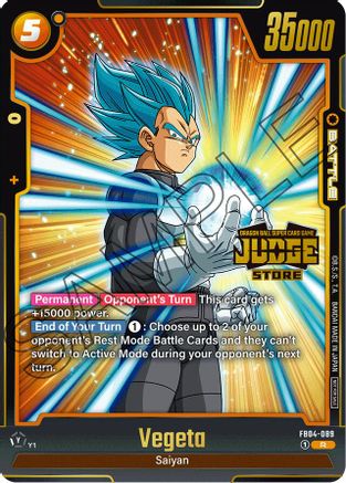 Image of Vegeta (Judge Pack (Store Judge) 03) (FB04-089) - Tournament and Championship Promos Holofoil