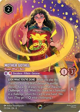 Image of Mother Gothel - Knows What's Best (Enchanted) (211/204) - Reign of Jafar Holofoil
