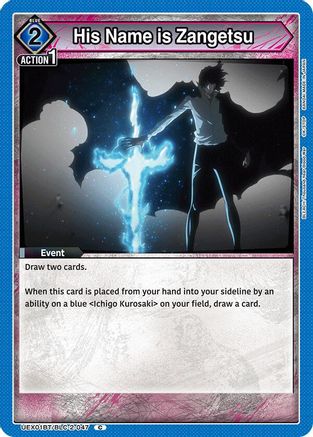 Image of His Name is Zangetsu (UEX01BT/BLC-2-047) - UEX01BT BLEACH ThousandYear Blood War Vol2