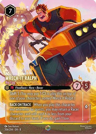 Image of Wreck-It Ralph - Big Lug (Enchanted) (206/204) - Reign of Jafar Holofoil