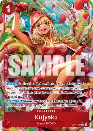 Image of Kujyaku (Alternate Art) (OP11-004) - A Fist of Divine Speed Foil