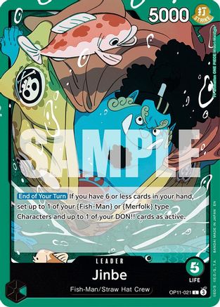 Image of Jinbe (021) (OP11-021) - A Fist of Divine Speed