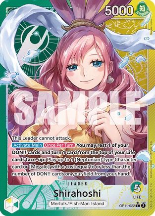 Image of Shirahoshi (022) (Alternate Art) (OP11-022) - A Fist of Divine Speed Foil