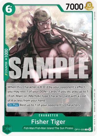 Image of Fisher Tiger (OP11-035) - A Fist of Divine Speed