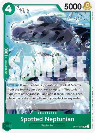 Image of Spotted Neptunian (OP11-036) - A Fist of Divine Speed