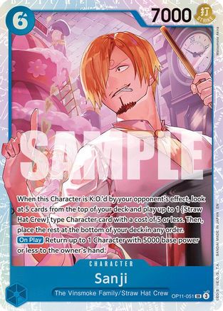 Image of Sanji (OP11-051) - A Fist of Divine Speed Foil