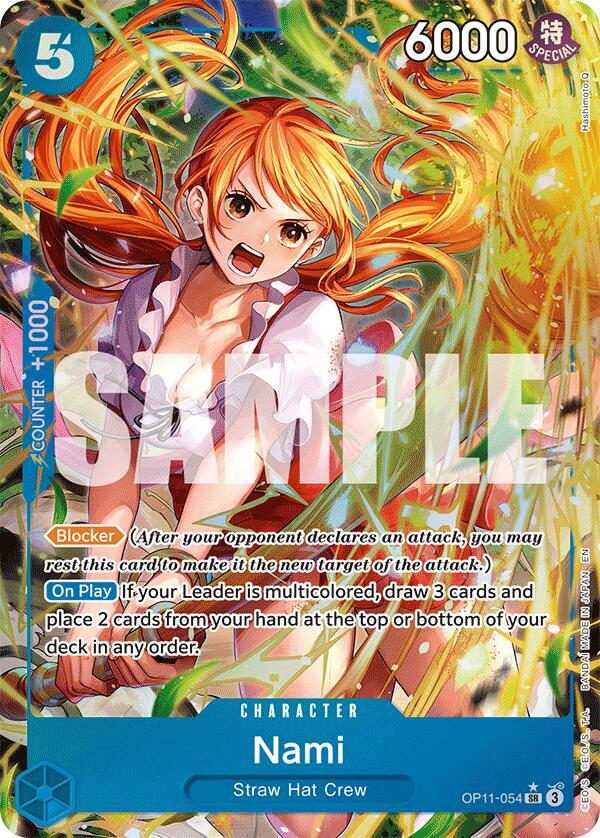Nami (054) (Alternate Art) - A Fist of Divine Speed (OP11)
