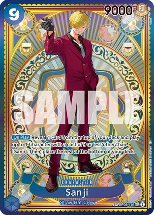 Image of Sanji (SP) (OP06-119) - A Fist of Divine Speed Foil