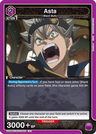 Image of Asta (003) (UE08BT/BCV-1-003) - UE08BT Black Clover