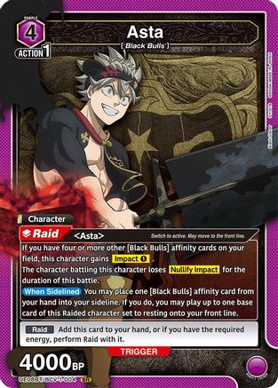 Image of Asta (004) (UE08BT/BCV-1-004) - UE08BT Black Clover Foil