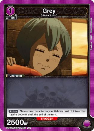 Image of Grey (005) (UE08BT/BCV-1-005) - UE08BT Black Clover
