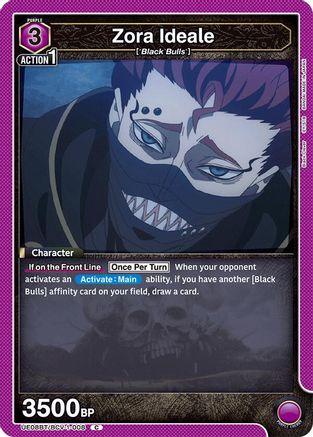 Image of Zora Ideale (UE08BT/BCV-1-008) - UE08BT Black Clover