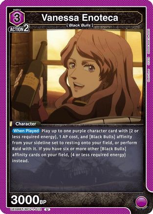 Image of Vanessa Enoteca (012) (UE08BT/BCV-1-012) - UE08BT Black Clover