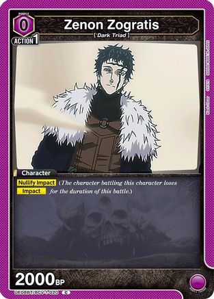 Image of Zenon Zogratis (020) (UE08BT/BCV-1-020) - UE08BT Black Clover