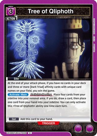 Image of Tree of Qliphoth (UE08BT/BCV-1-028) - UE08BT Black Clover