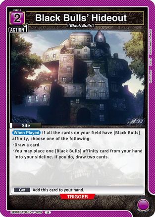 Image of Black Bulls' Hideout (UE08BT/BCV-1-029) - UE08BT Black Clover