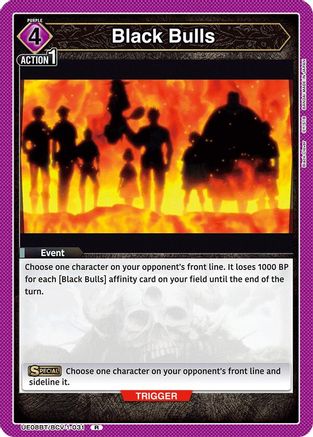 Image of Black Bulls (UE08BT/BCV-1-031) - UE08BT Black Clover Foil