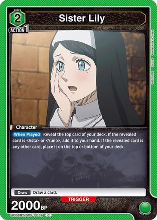 Image of Sister Lily (UE08BT/BCV-1-034) - UE08BT Black Clover