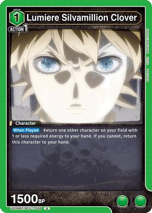 Image of Lumiere Silvamillion Clover (UE08BT/BCV-1-036) - UE08BT Black Clover