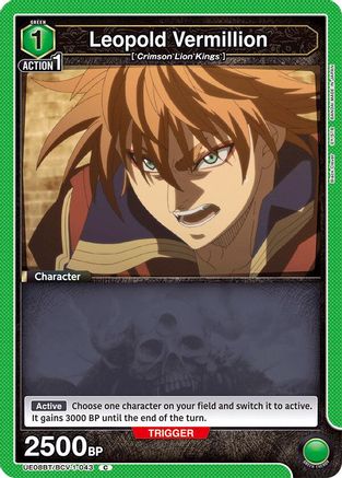 Image of Leopold Vermillion (UE08BT/BCV-1-043) - UE08BT Black Clover