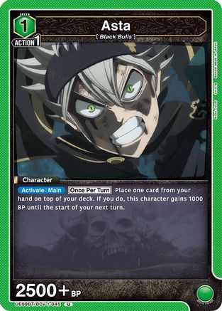 Image of Asta (045) (UE08BT/BCV-1-045) - UE08BT Black Clover