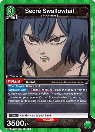Image of Secre Swallowtail (UE08BT/BCV-1-047) - UE08BT Black Clover Foil